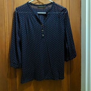 Limited polkadot mesh shirt